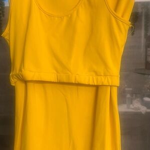 Bright Yellow Sleeveless Set